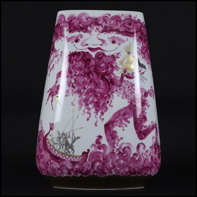 奇】西洋美術 ドイツ 高級磁器窯 Meissen マイセン アラビアンナイト