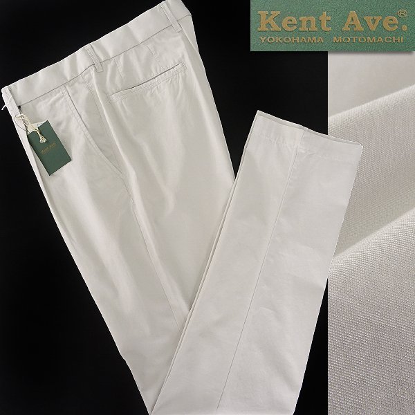 新品 1.3万 ケントアヴェニュー ライトポプリン タック テーパード パンツ 78(M) アイボリー 【P25509】 Kent Ave. 春夏 メンズ