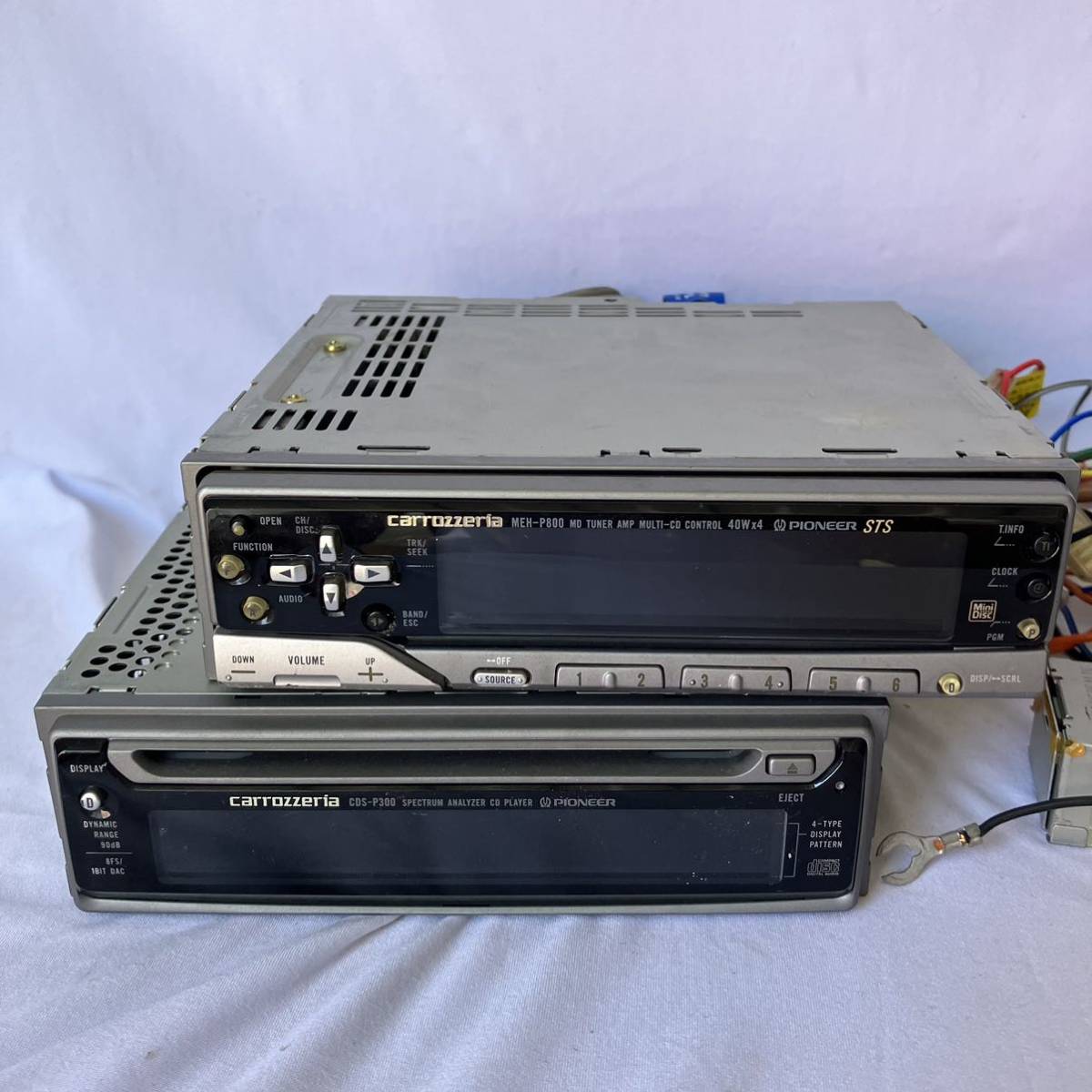 ▽【1円スタート】CDS-P300 カセットプレーヤー MEH-P800 CDプレーヤー