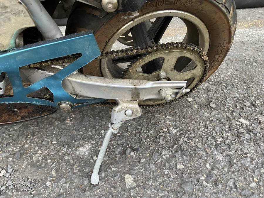 ポケバイ 部品どり ポンコツ ポケットバイク□ジャンク品 (赤)(車体