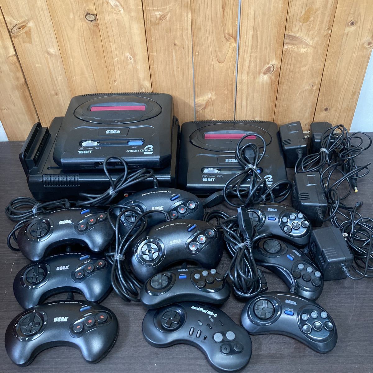 SEGA　メガドライブ2　メガＣＤ　ファイティングパッド　コントロールパッド　まとめ売り　ジャンク　動作未確認