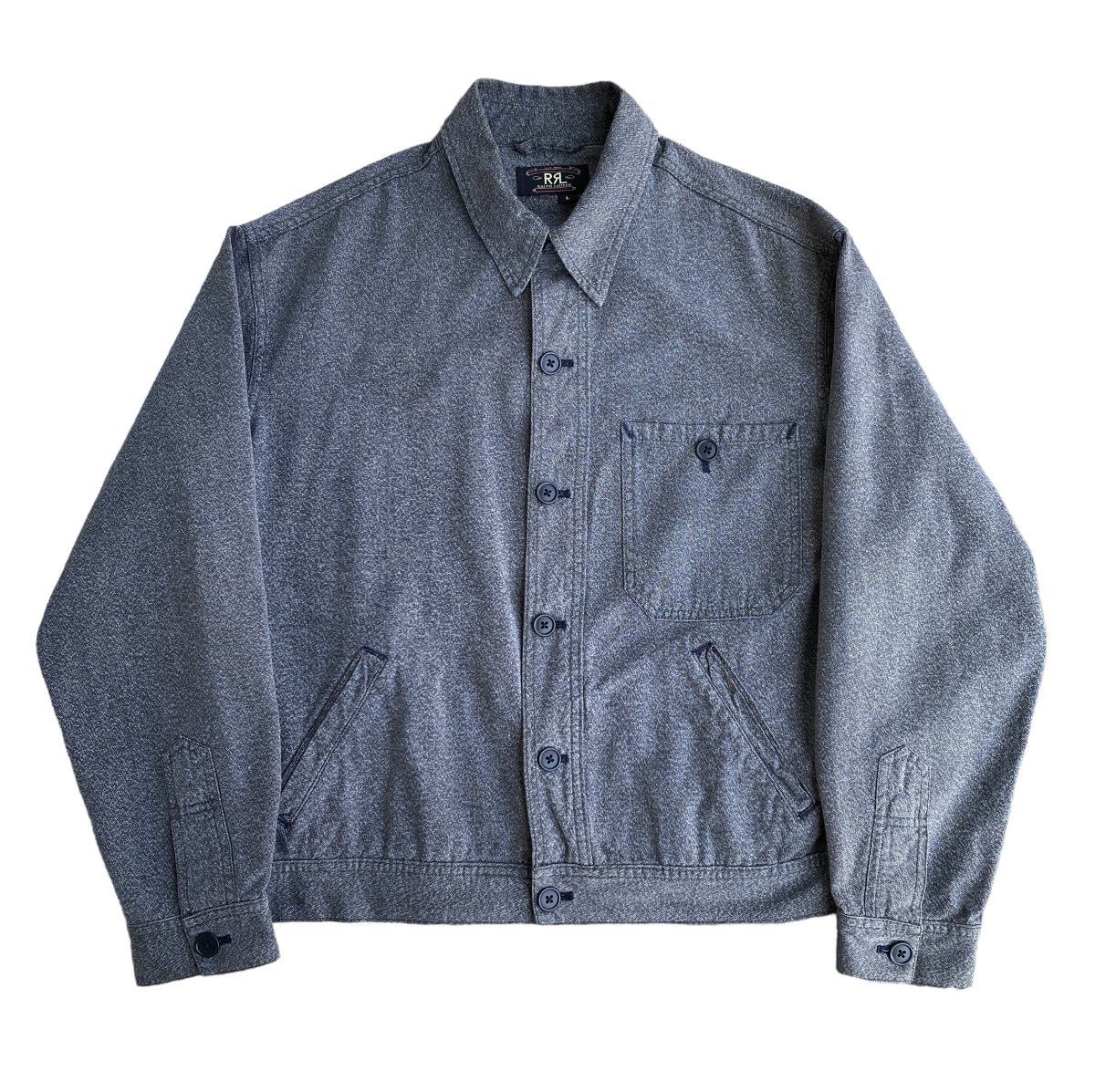 1円スタート 90s RRL 三ツ星タグ ブラックシャンブレー a-2 デッキジャケット L 黒シャン ダブルアールエル us navy ワーク ラルフローレン