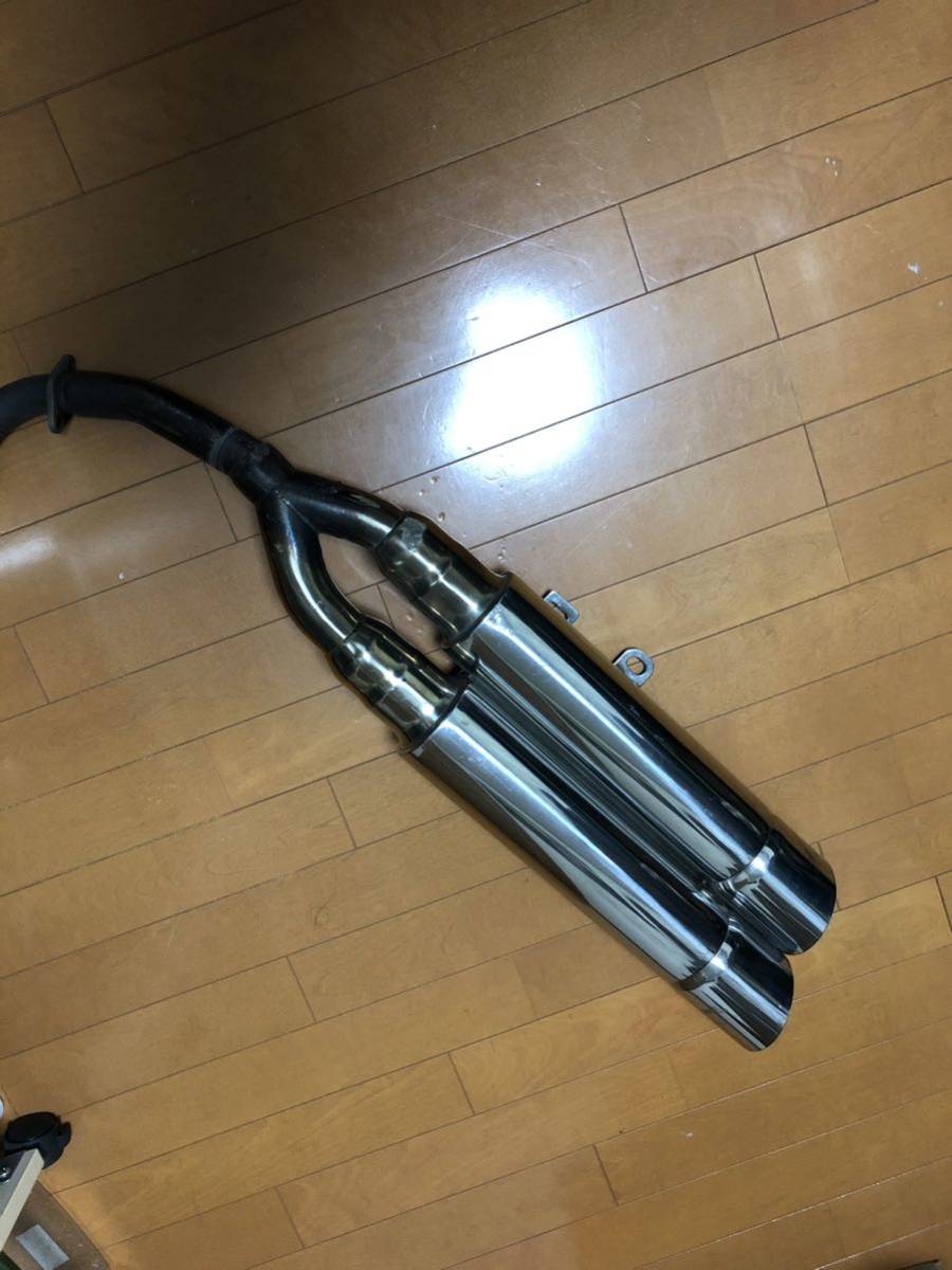 1円スタート マジェスティ125 コマジェ 5ca 2本出し 社外マフラー