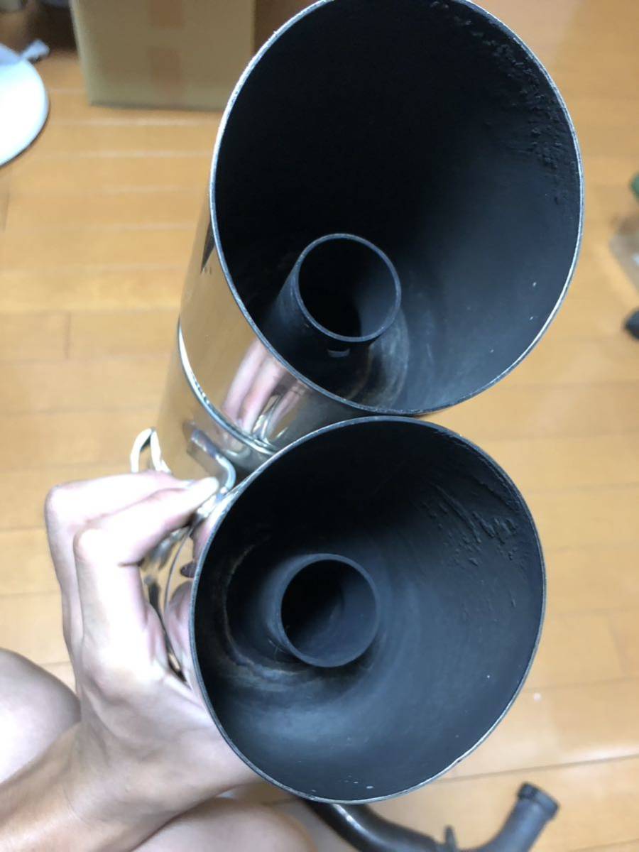 1円スタート マジェスティ125 コマジェ 5ca 2本出し 社外マフラー