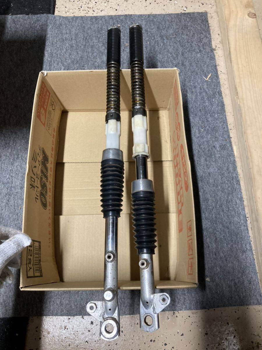 ホンダ シャリー 2型　純正フロントフォーク インナーフォーク　ジャバラ　当時物　インナーチューブ