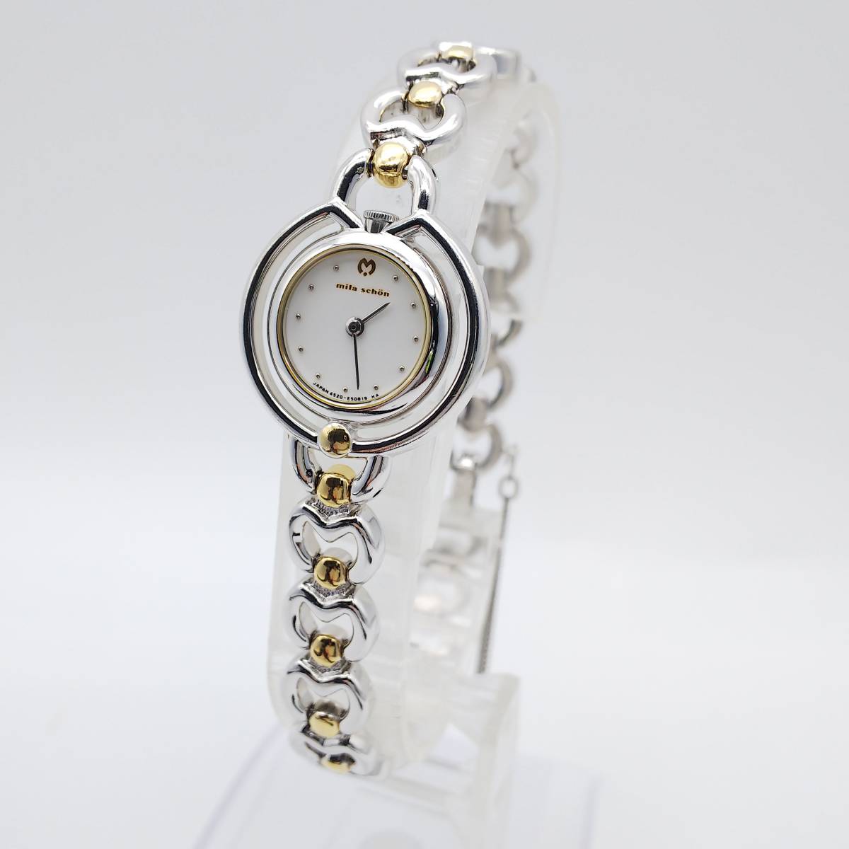 送料無料【電池交換済】★ミラショーン★mila schon★4520-E50722★レディース/腕時計/アナログ/クォーツ