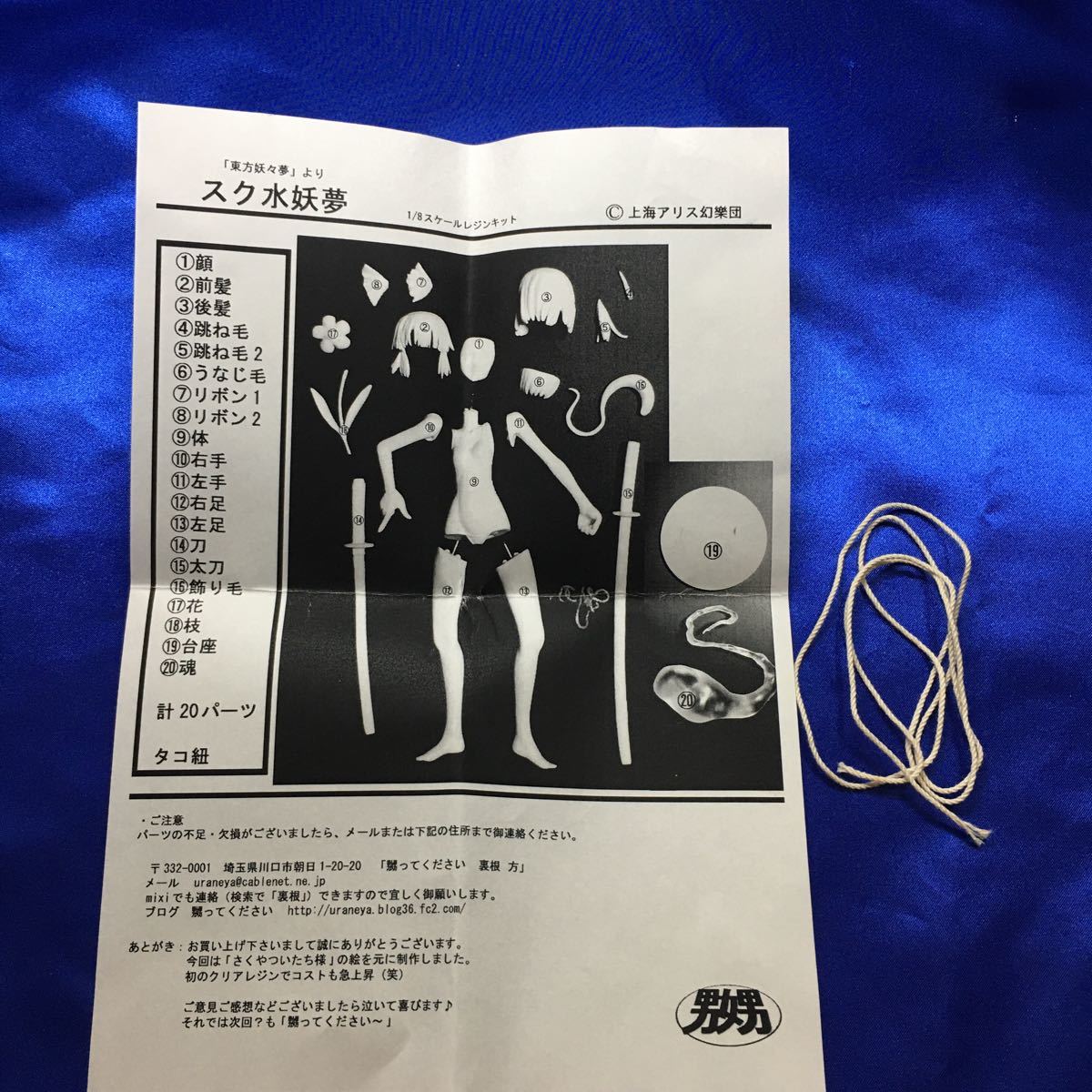 煽ってください 東方Project スク水妖夢 ガレージキット レジンキャスト 未組立 - Yahoo!オークション ガレージキット完成品