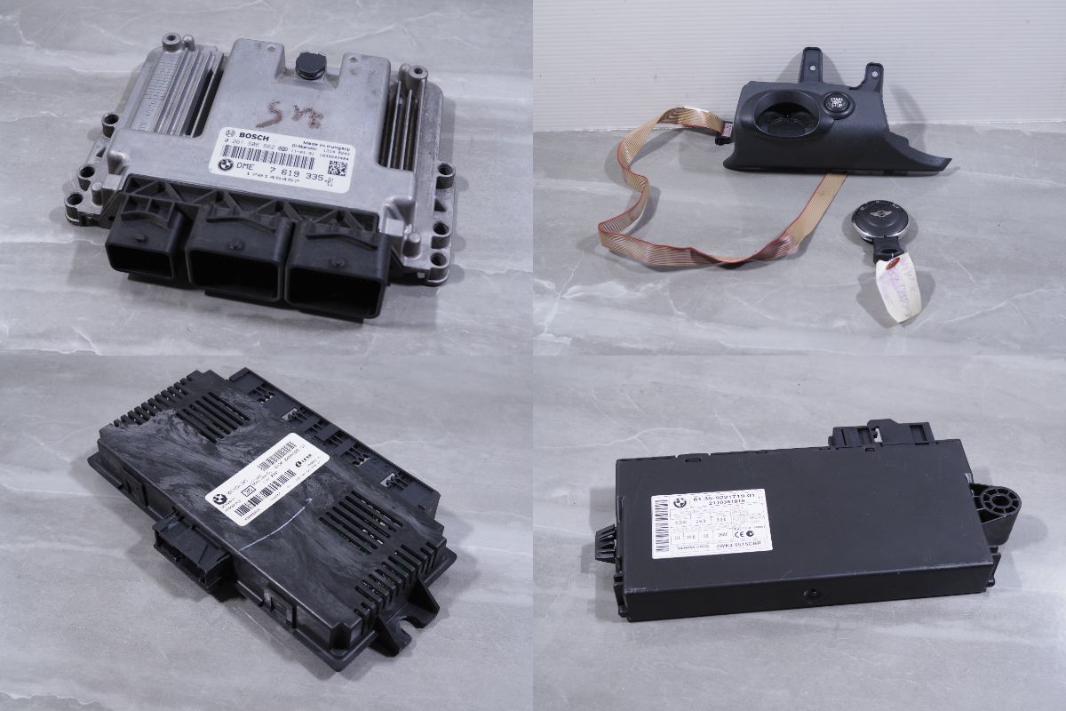 ■BMW ミニONE R56 ミニワン SR16 6AT 2WD 純正 エンジンコンピューターセット DMEコントロール キースロット キーレスユニット R55 SU16