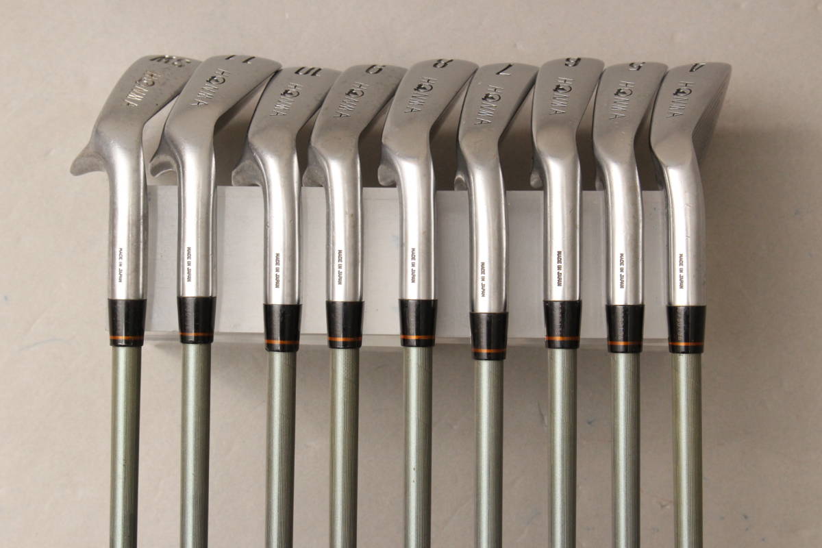 100円 良品 ホンマ アイアン 9本セット Hiro Honma LB280 R-1 黒モグラ 