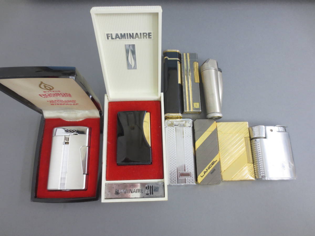 数量限定，品質保証 7-130 ライターおまとめ RONSON FLAMINAIRE LANCEL 他 アンティーク 雑貨 喫煙グッズ ジャンク品(ロンソン)｜売買されたオークション情報、yahooの商品情報をアーカイブ公開 - オークファン ロンソン