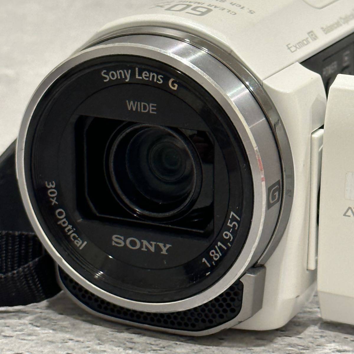☆美品☆ SONY ハンディカム HDR-CX535 ホワイト ビデオカメラ 【元箱 