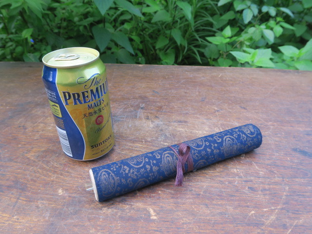 ◆麦◆「大祓詞俚言」 肉筆巻物 裏書あり 絖紙 文化元(1804)年 幅20cm 長さ303cm 約85g 軸先水晶？ 神道・祝詞・弓道・射術