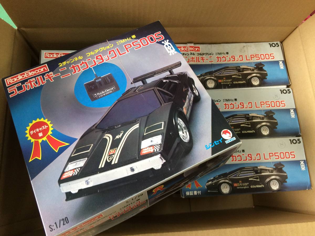 未使用品 Radio Elecon ダイキャスト製 ランボルギーニ カウンタック LP500S 6個セット ラジコン まとめ売り【z7-177/0/0】