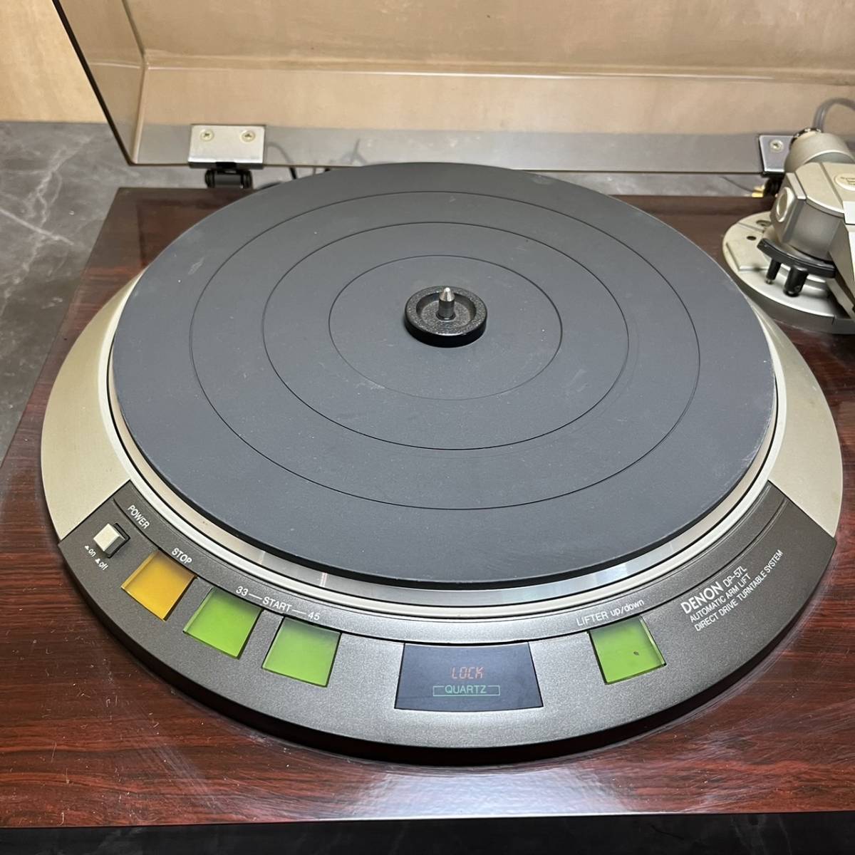 ☆DENON デノン ターンテーブル DP-57M レコードプレーヤー S字アーム