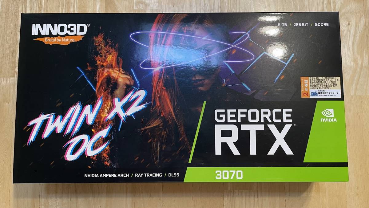 中古美品】【送料無料】INNO3D GEFORCE RTX 3070 TWIN X2 OC  