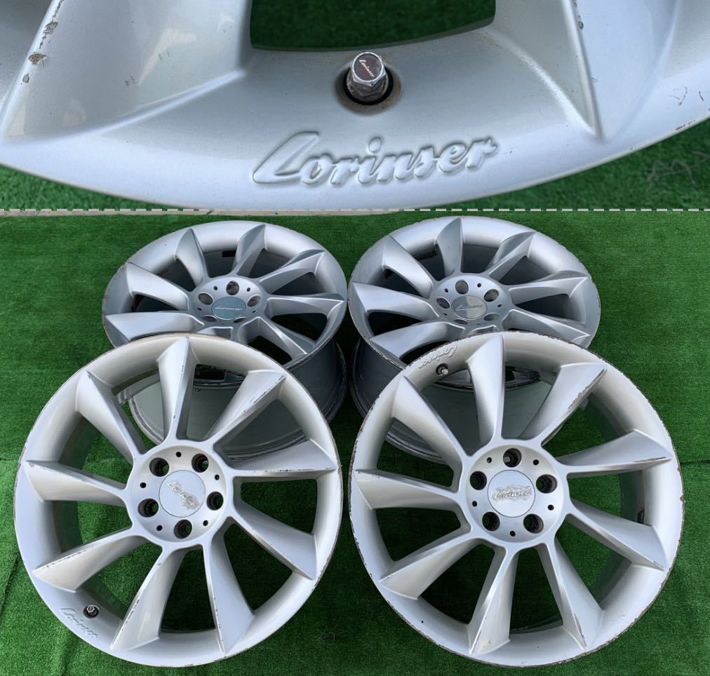 中古ホイール ロリンザーLM6タイプホイールタイヤ4本セット19インチ 19 