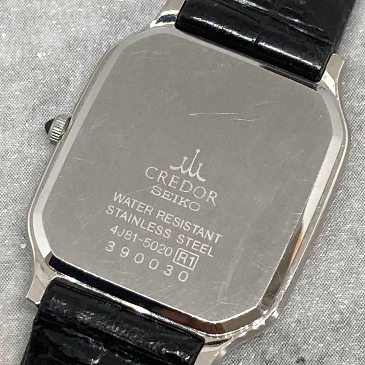 ◇稼働品◇美品◇ SEIKO セイコー QZ 4J81-5020 クレドール スクエア