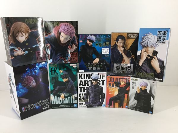 D5880-0714-55【未開封】呪術廻戦 フィギュア 10体まとめて ぬーどるストッパー 虎杖悠仁 伏黒恵 五条悟 釘崎野薔薇 他
