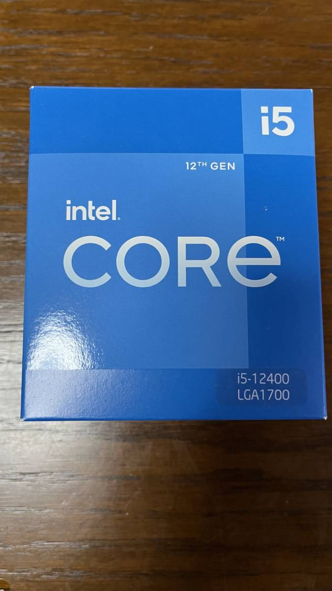 美品 Intel core i5 12400 BOX LGA1700 12世代 12th Gen 未使用CPU