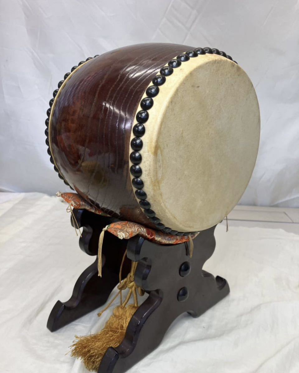 和太鼓 打楽器 和楽器 締太鼓 | スタンド付き 伝統芸能 バチ 木製