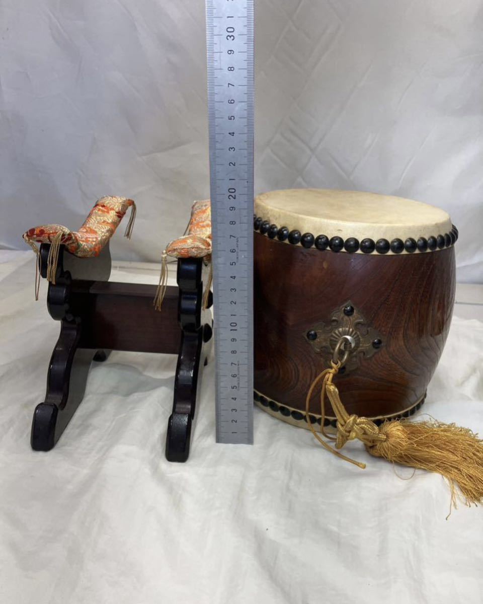 和太鼓 打楽器 和楽器 締太鼓 | スタンド付き 伝統芸能 バチ 木製