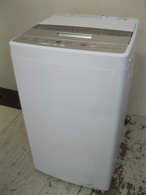 (関東送料無料)アクア・全自動洗濯機 4.5kg AQW-S45J(美品)21年製