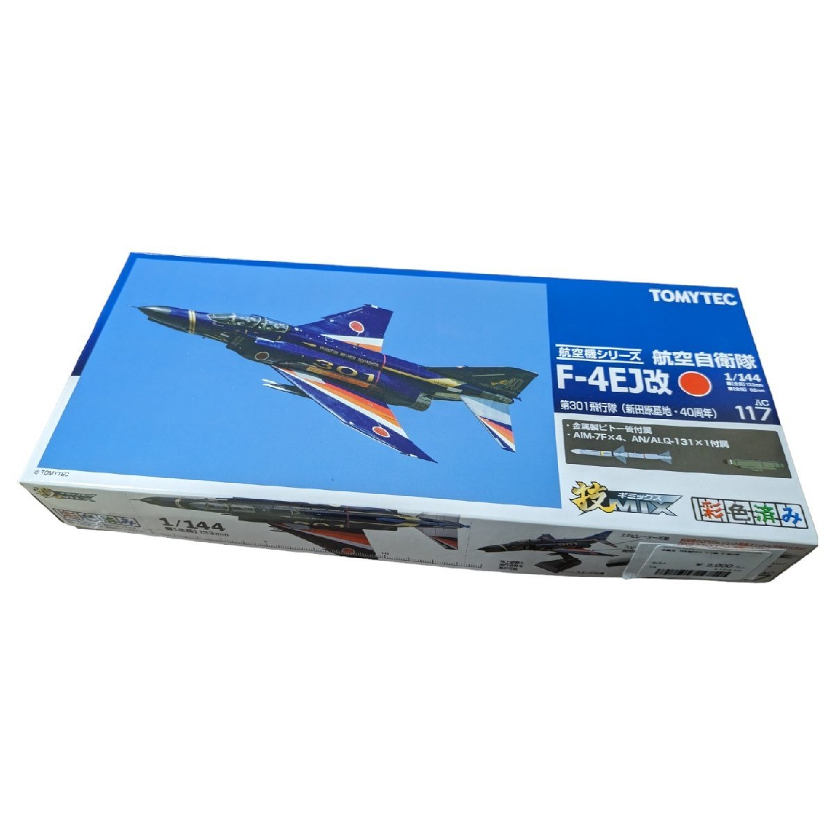 ◆未使用/保管品◆TOMYTEC トミーテック F-4EJ改 第301飛行隊（新田原基地・40周年）AC117 1/144スケール プラモデル 航空機 D45301NN