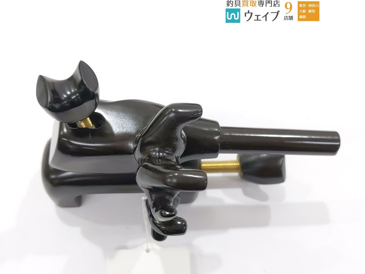 ㉖ ヘラブナ へら用品 ヒバ 左手 中型 大砲 万力 竿受あり 新品 へら 万