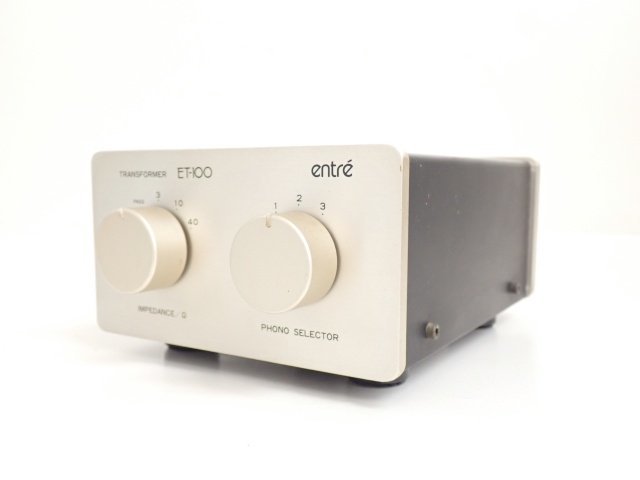 entre アントレー ET-100 MC昇圧トランス オーディオ 音響機器 ENTRE ET-100 MC昇圧トランス アントレー ターンテーブル 家電、AV、カメラ