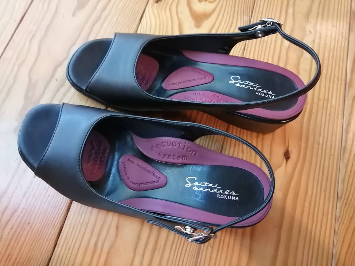 RAKUNA ラクナ　整体サンダル　整体オフィスサンダル　L　23.5㎝～24㎝　中古　美品 送料無料