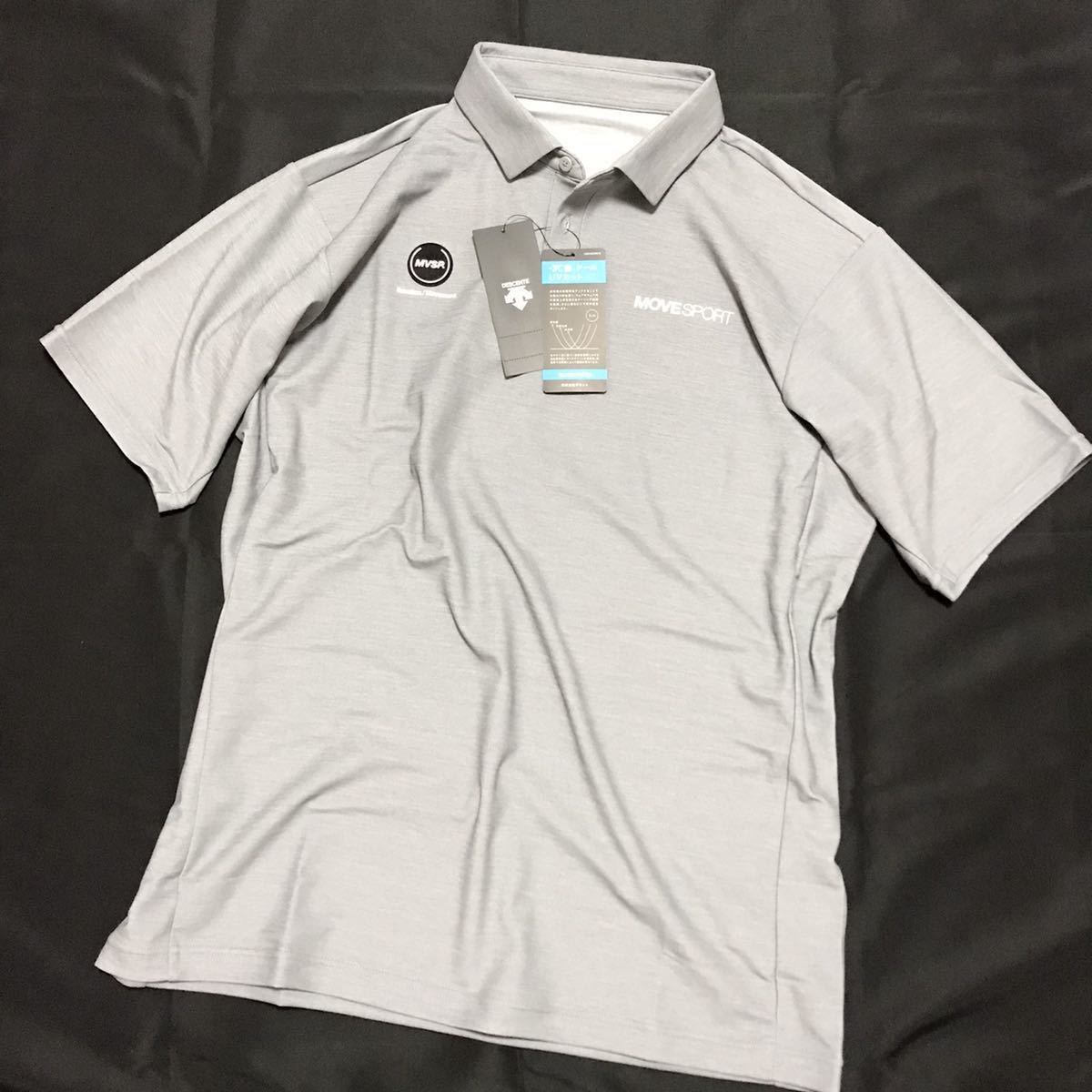 ○新品【メンズL】灰グレー デサント（DESCENTE）（メンズ）SUNSCREEN