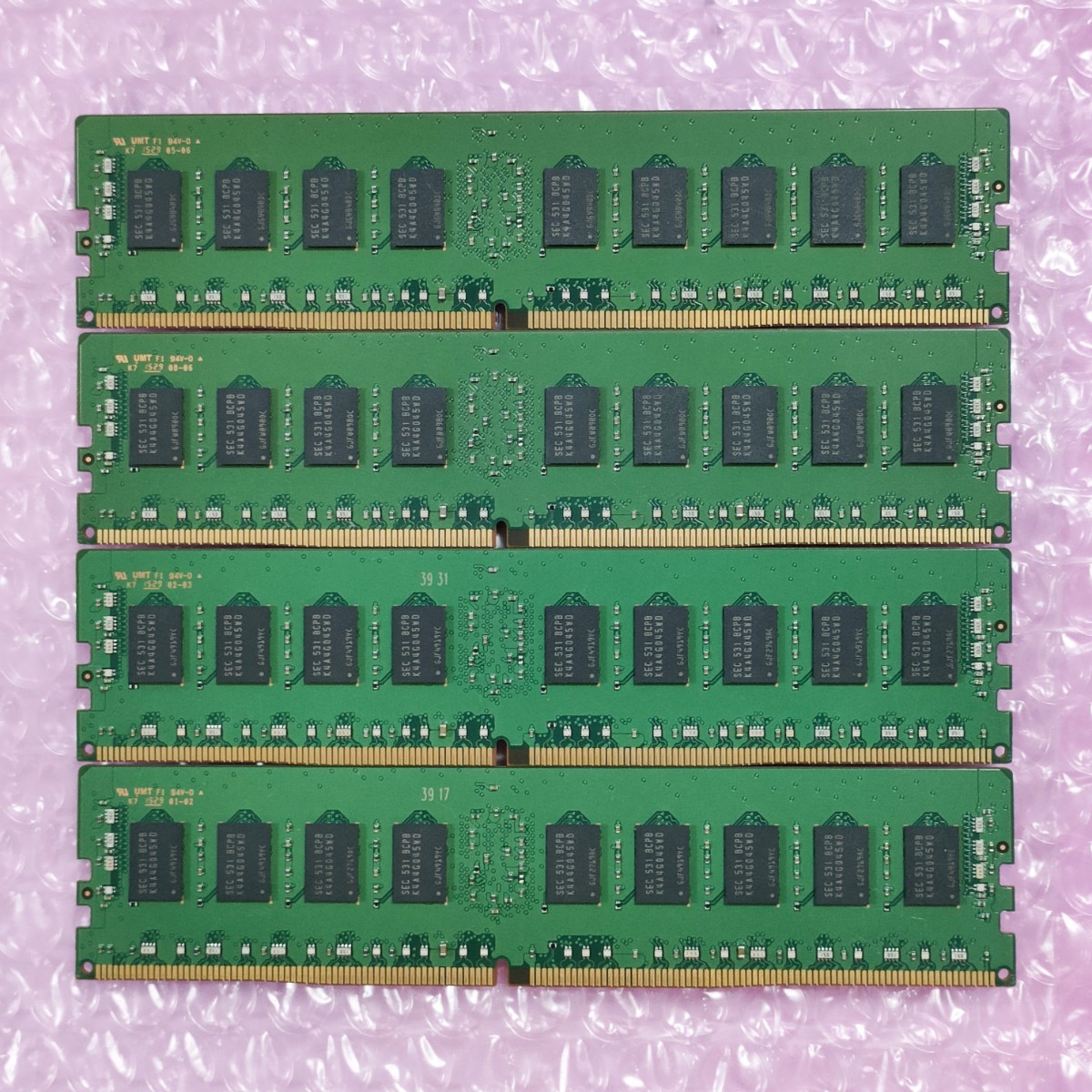 動作確認済み】SAMSUNG 8GB 4枚 (計32GB) DDR4-2133 / DDR4-2133P PC4