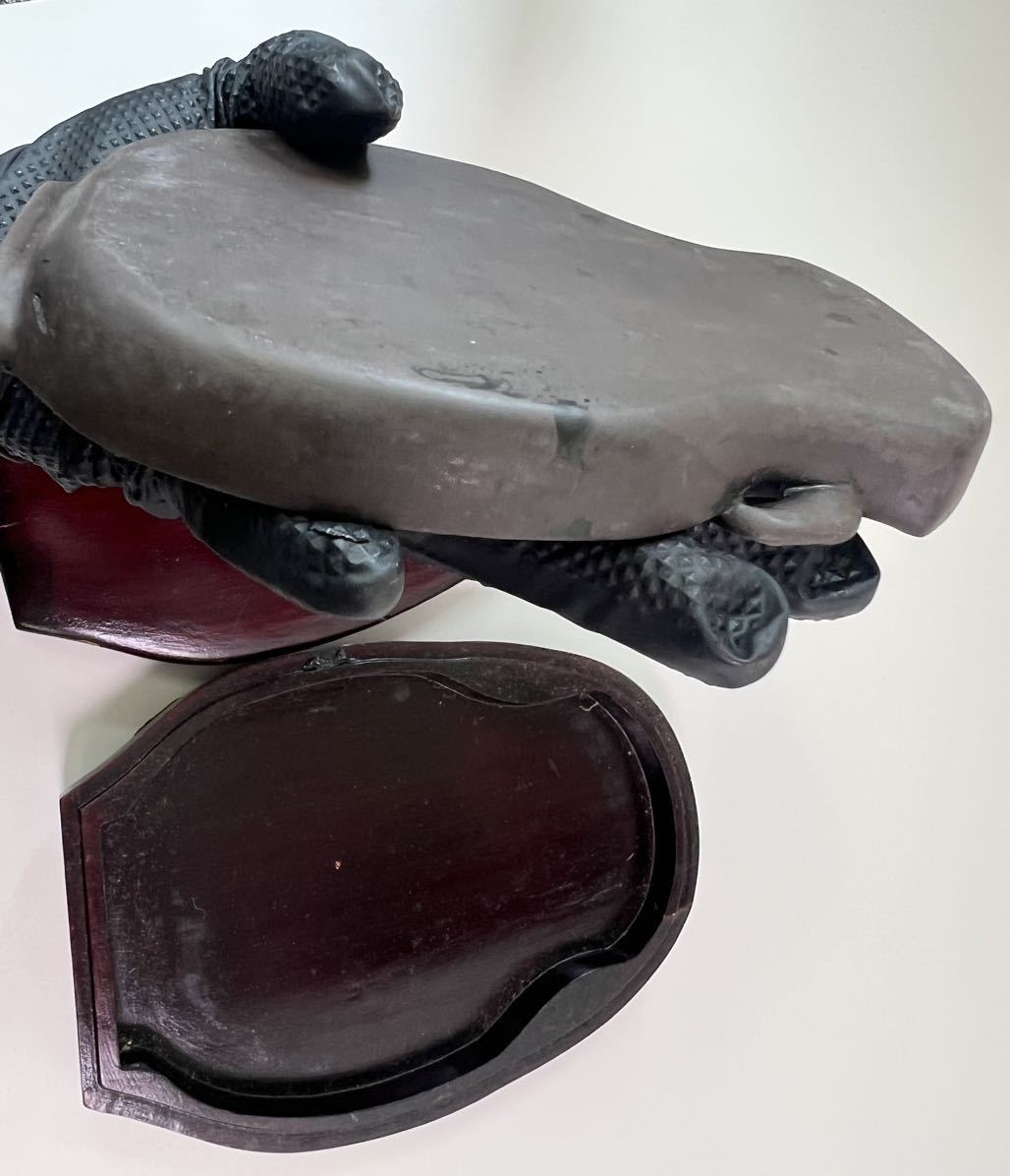 2798 書道 硯 赤間硯 龍泉堂 龍泉作 和硯 骨董 書道具 未使用