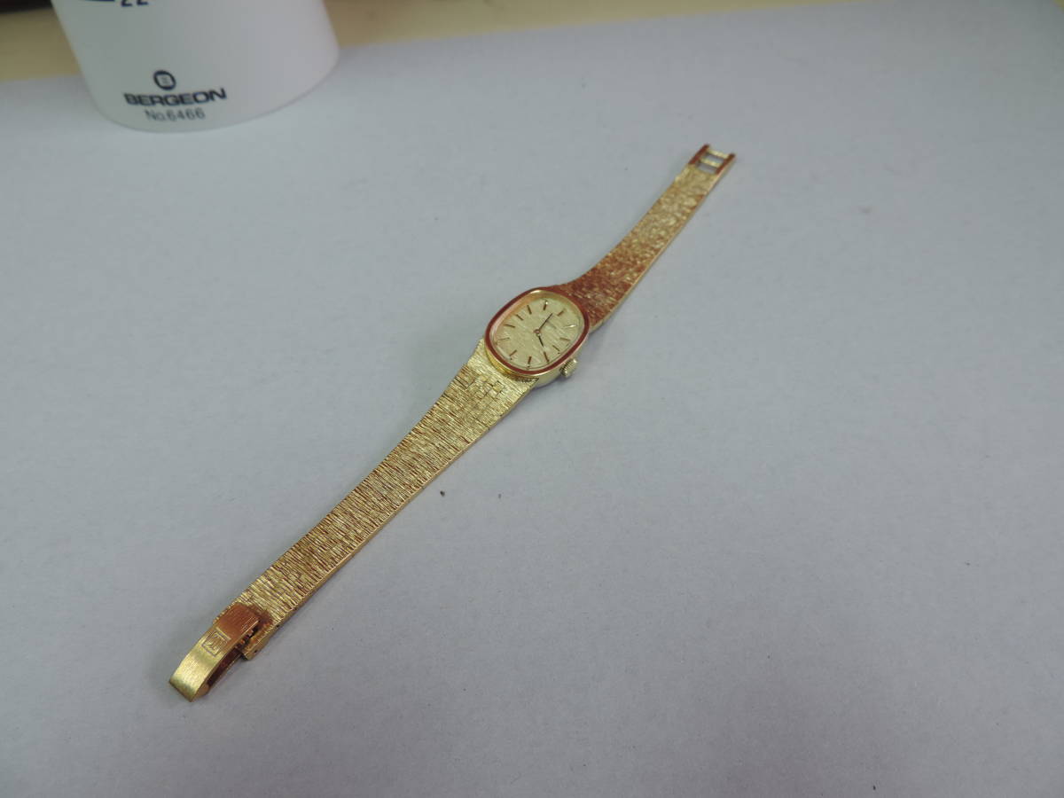 ティソ TISSOT 手巻き レディース 腕時計 ゴールド 泉店23-1024良品