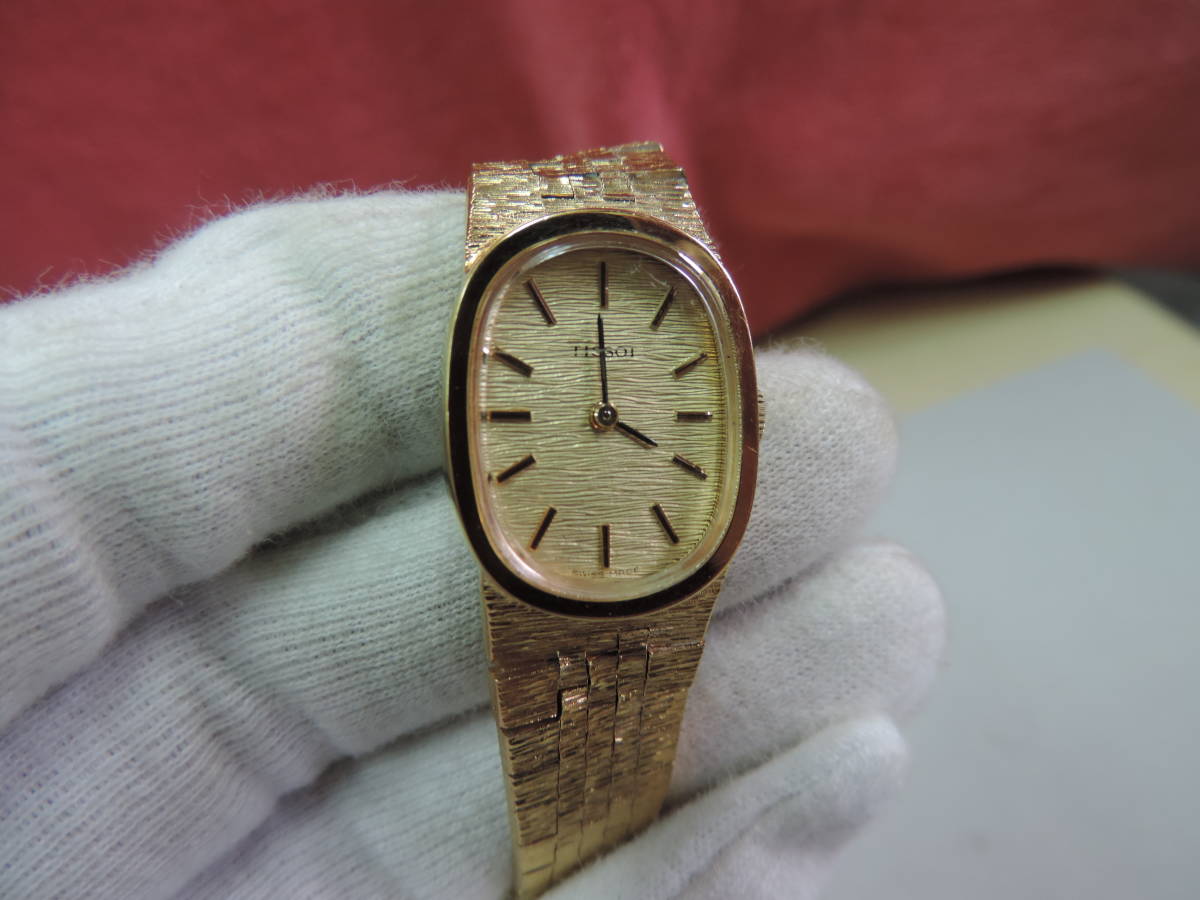 ティソ TISSOT 手巻き レディース 腕時計 ゴールド