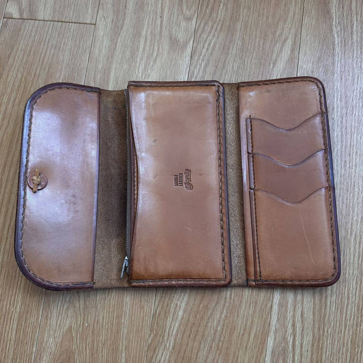 ゴローズ 三つ折り長財布 コゲ茶 goro 