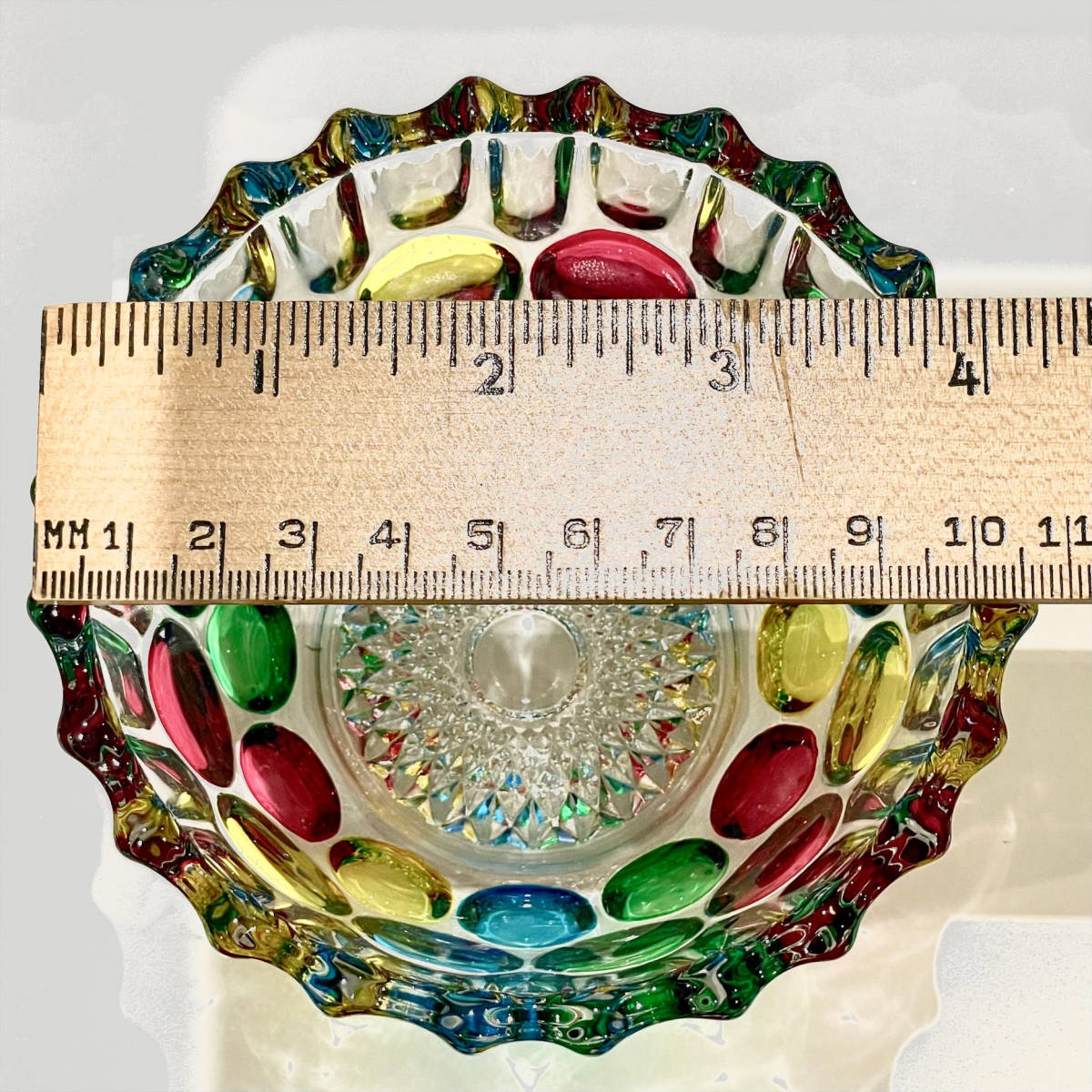 818 昭和レトロ ガラス器 シュガーポット キャンディーポット SOGA