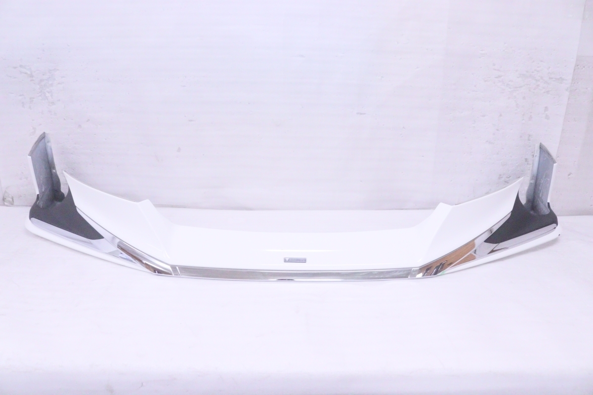 37-1285★モデリスタ★ZVW52 プリウスPHV フロントスポイラー フォグランプ付用★514 ホワイト系 トヨタ 補修用 (RO)