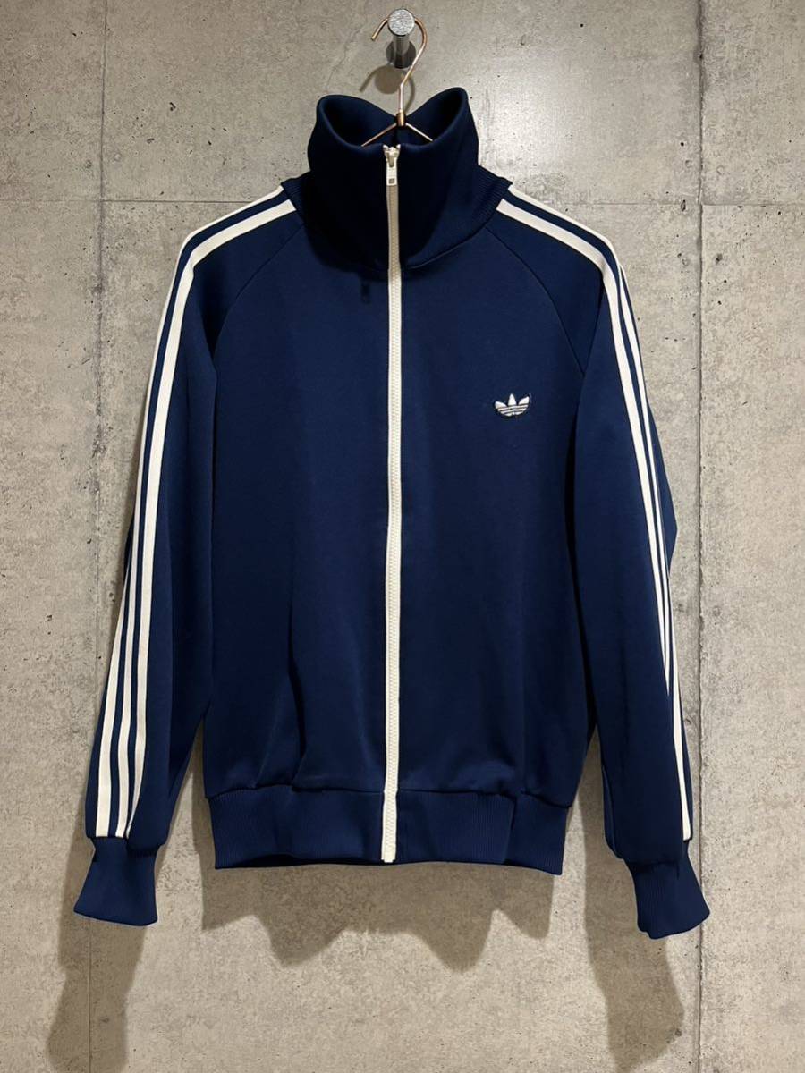 80's adidas デサント製 トラックジャケットジャージ 希少新品80's