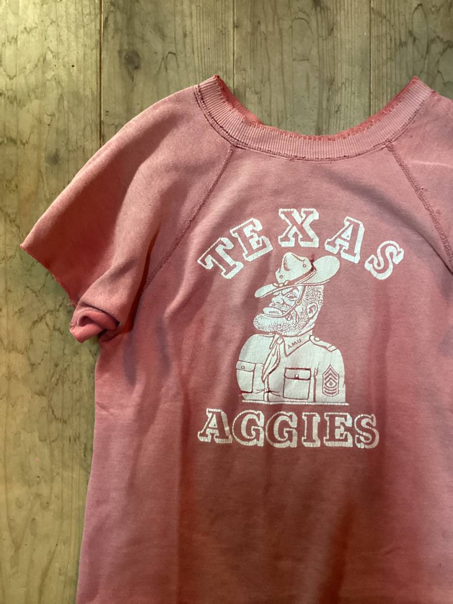 60s 70s 半袖スウェット YALE ツートン ビンテージ 60s 70s 半袖