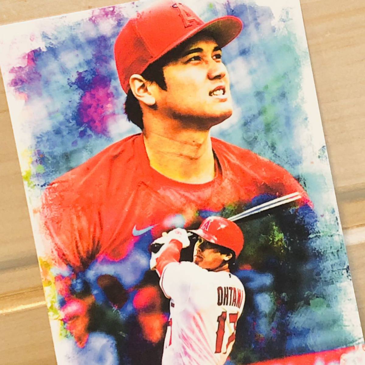 ☆世界に1枚☆ 大谷翔平 アート カード WBC エンゼルス angels
