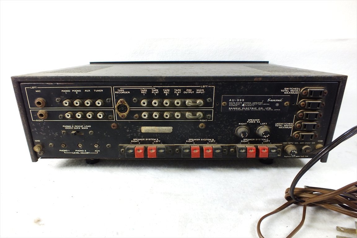 ◇ SANSUI サンスイ AU-999 アンプ 中古 現状品 230708E6280 | OSIR