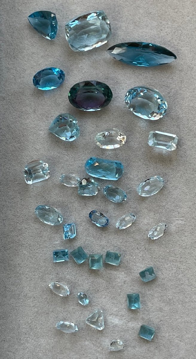 ★アクアマリン ルース まとめて9.72g★アクアマリン ルース 裸石 ジュエリー 48.6ct