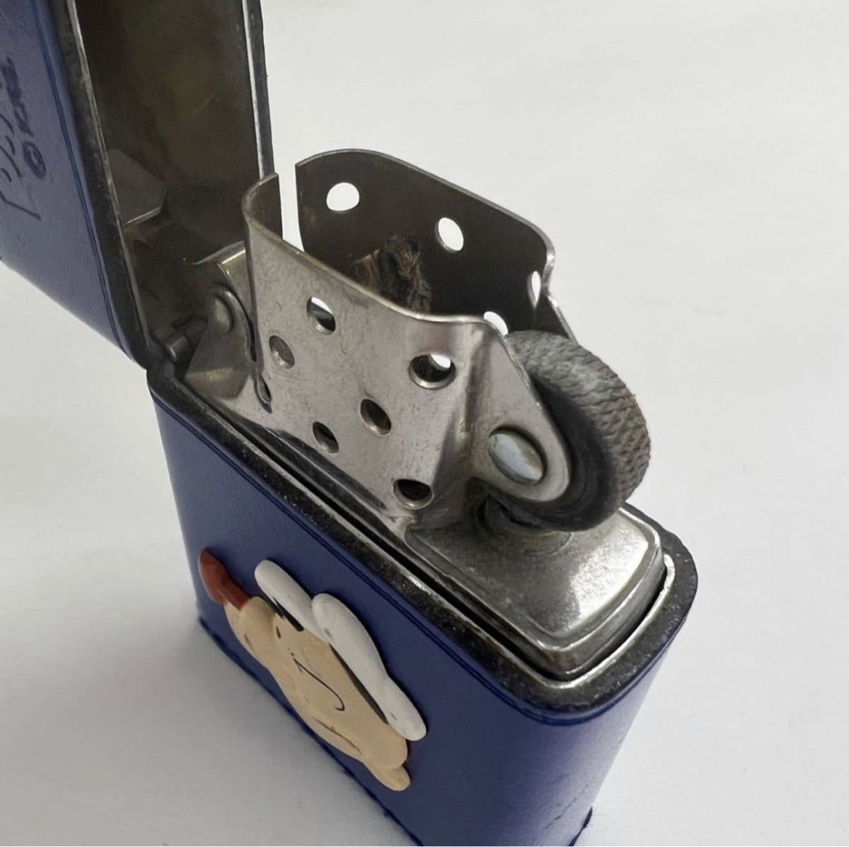 超希少ZIPPO ジッポレザー皮巻 ポパイ青革巻 popye2005年製未 超希少ZIPPO ジッポレザー皮巻 ポパイ青革巻 popye2005年製未