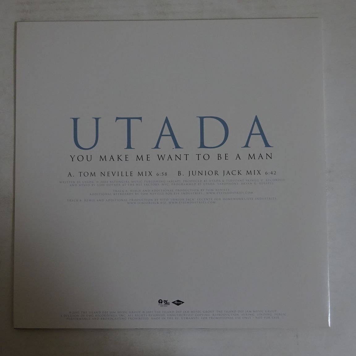 14020373;【ほぼ美盤/UK盤/12inch/プロモ】Utada 宇多田ヒカル / You 