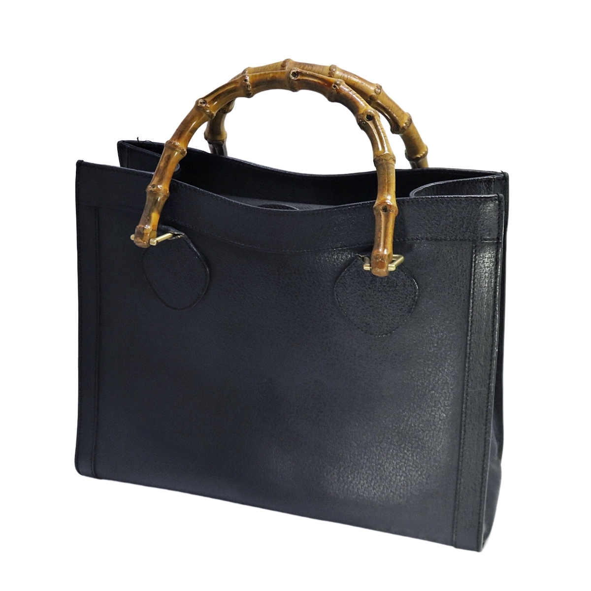 GUCCI グッチ バンブー レザー ハンドバッグ ヴィンテージ オールド 