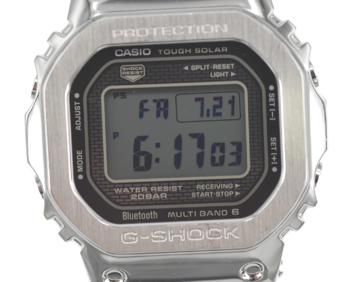 [美品] 稼働品【CASIO】カシオ G-SHOCK GMW-B5000D-1JF マルチバンド6 電波ソーラー Bluetooth 動作OK 箱付 中古美品