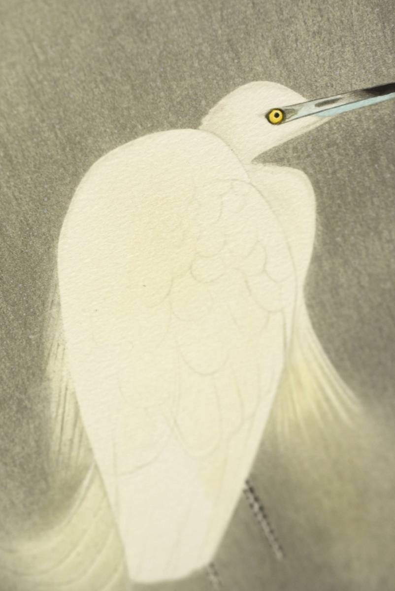 MNo.445）【真作】 上村松篁 『月』 版画 235/250 リトグラフ 絵画
