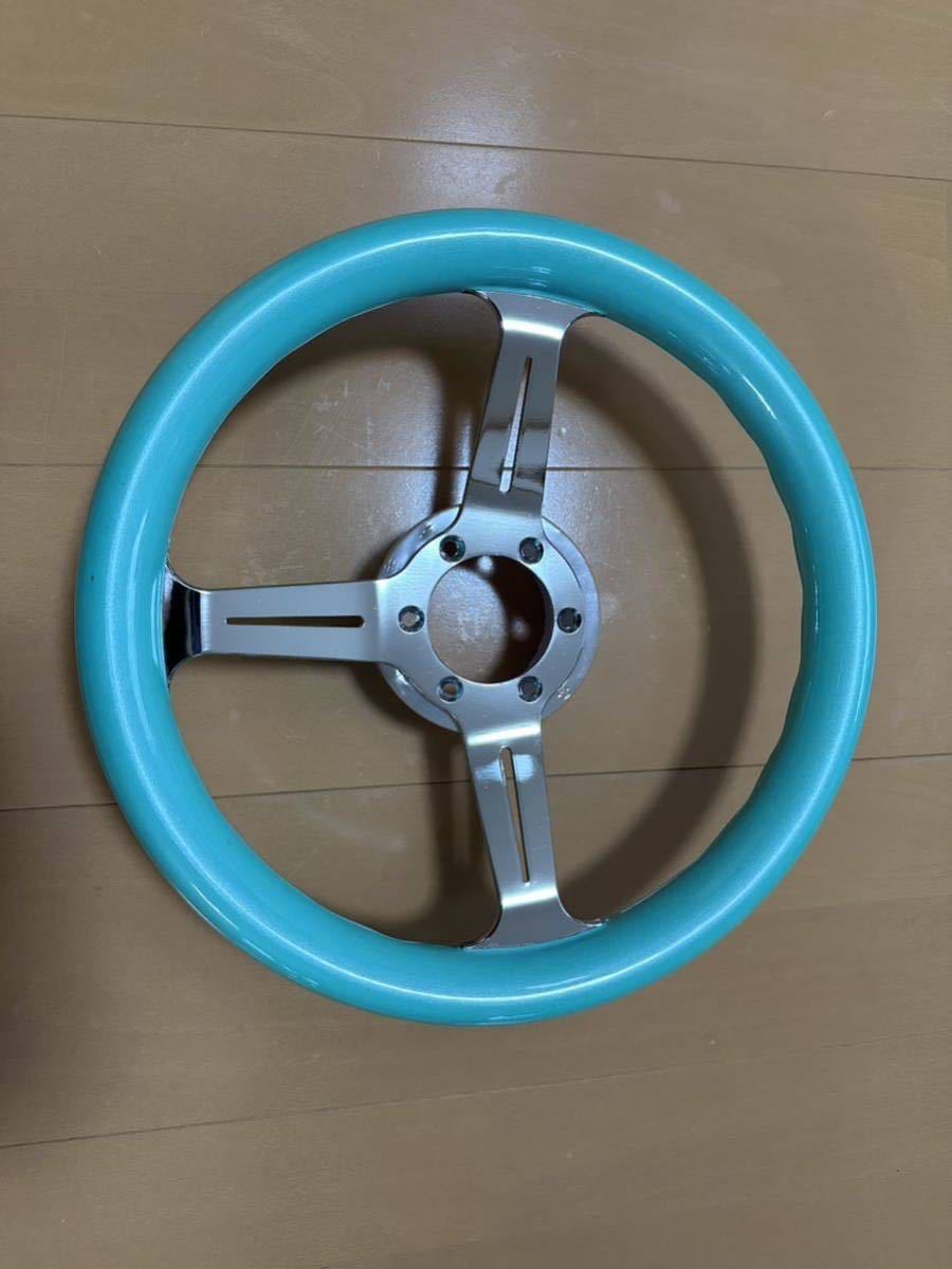 小径】当時物 ミントグリーン パール ステアリング φ320 ファンキー 