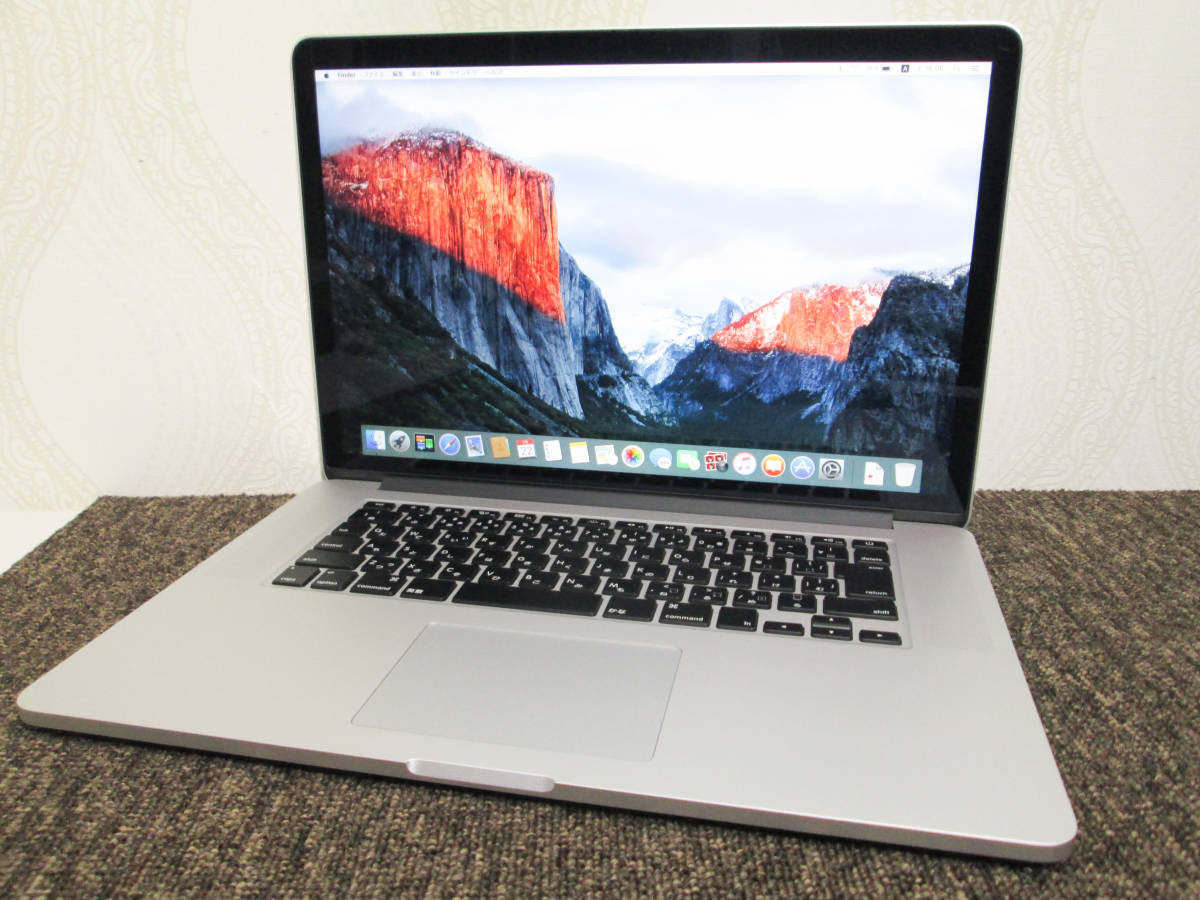 MacBook Pro Retina 15inch Mid2012 MC976J/A Core i7 2.6GHz/8GB/(SSD512GB欠品)